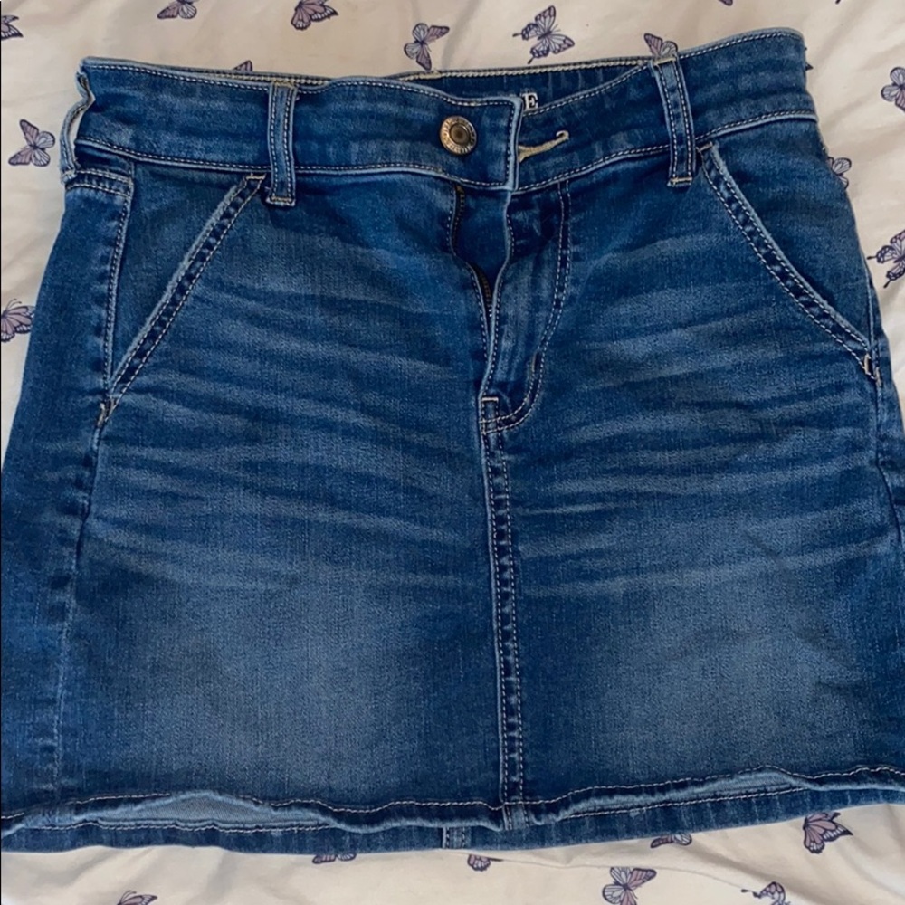 american eagle jean skirt